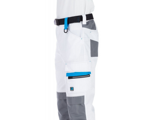 Брюки мужские рабочие летние "Старт" белые с серым
