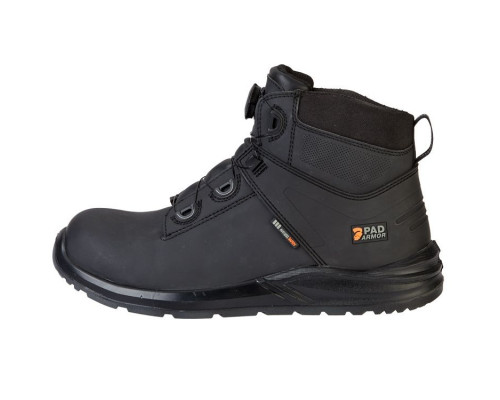 Ботинки «Капер» с системой быстрой шнуровки, чёрные, КП, ПУ/ПУ