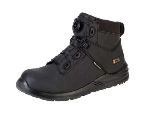 Ботинки «Капер» с системой быстрой шнуровки, чёрные, КП, ПУ/ПУ