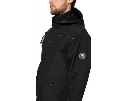 Куртка-софтшелл мужская демисезонная «Геолэндер», чёрная